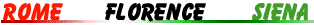 Rome, Florence and Siena Italian language schools