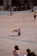 Learn Italian in Siena: a 'little' view of Piazza del Campo