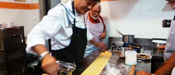 Italian cooking course in Italy
