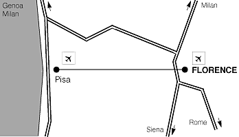 Closest airports to get to Scuola Leonardo da Vinci in Florence