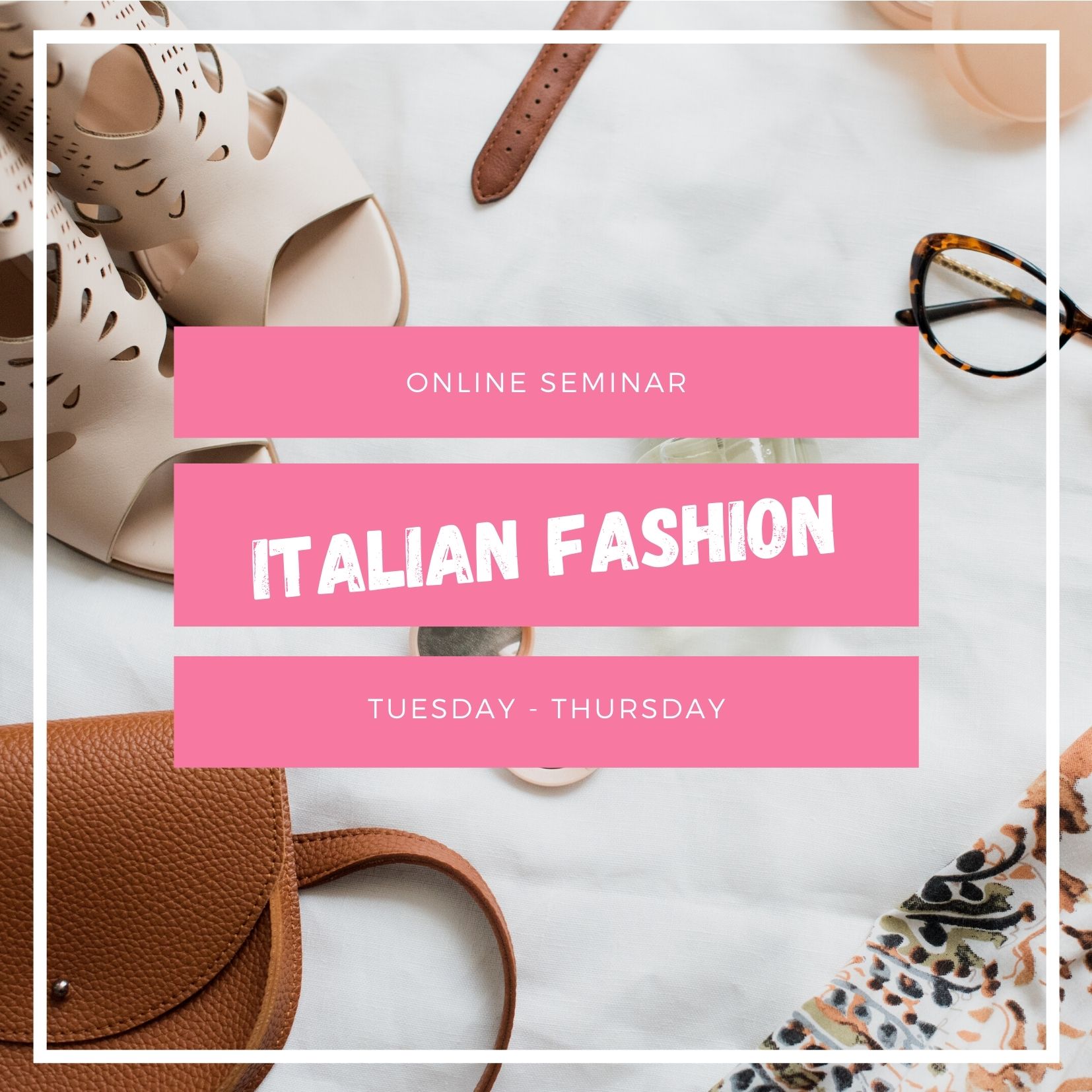 Seminario online di moda italiana