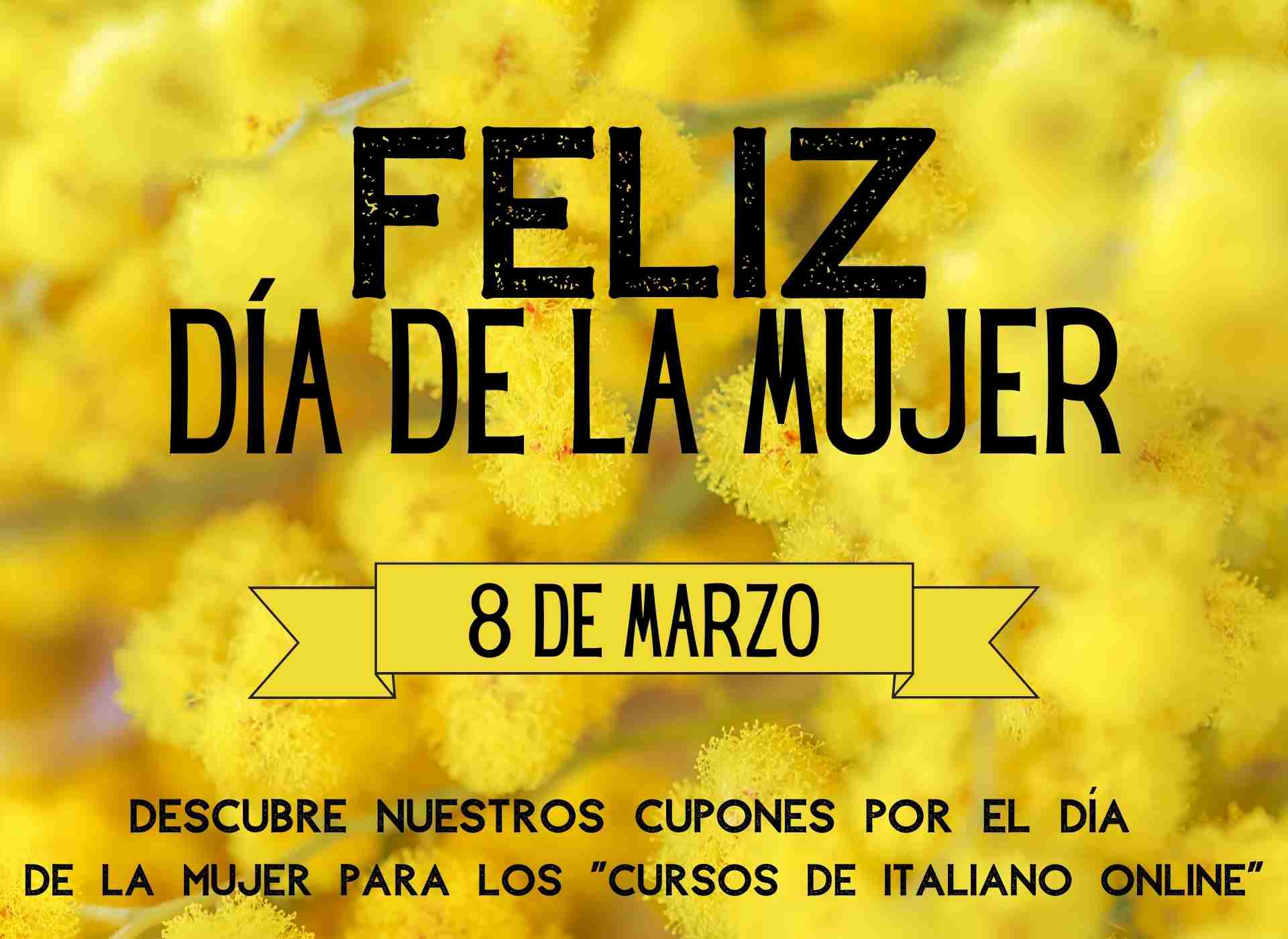 Bono para el curso de italiano del Día de la Mujer