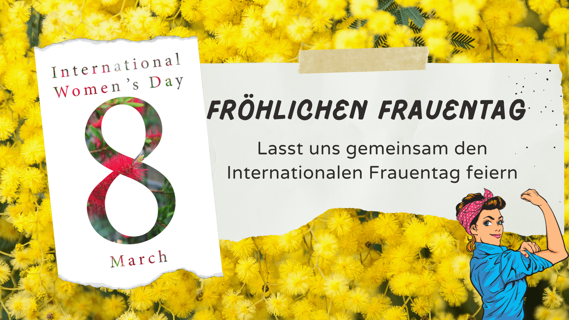 Angebot zum Internationalen Frauentag, um Italienisch zu lernen