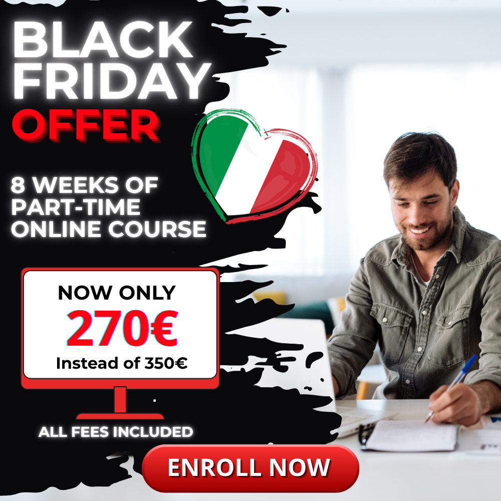 Black Friday Offer to Study Italian in Italy