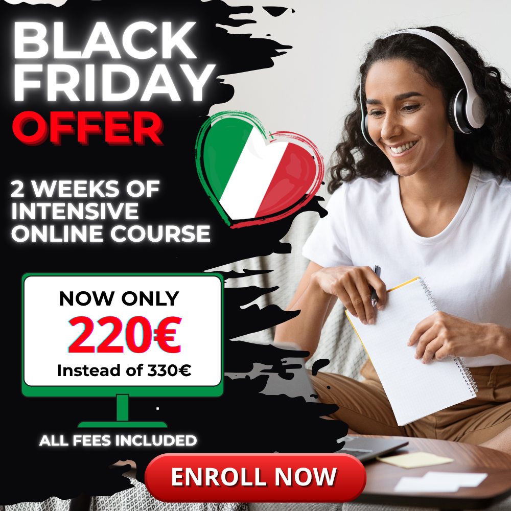 Black Friday Offer to Study Italian in Italy