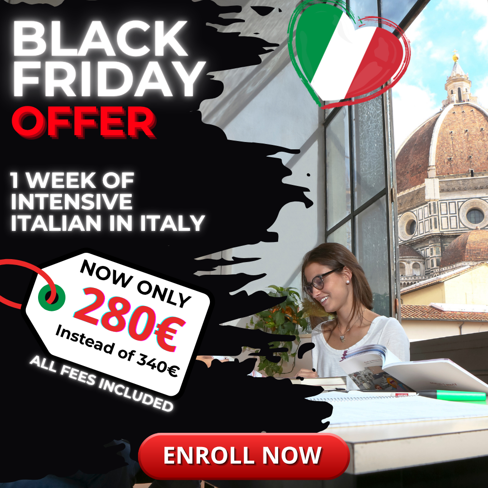 Black Friday Offer to Study Italian in Italy