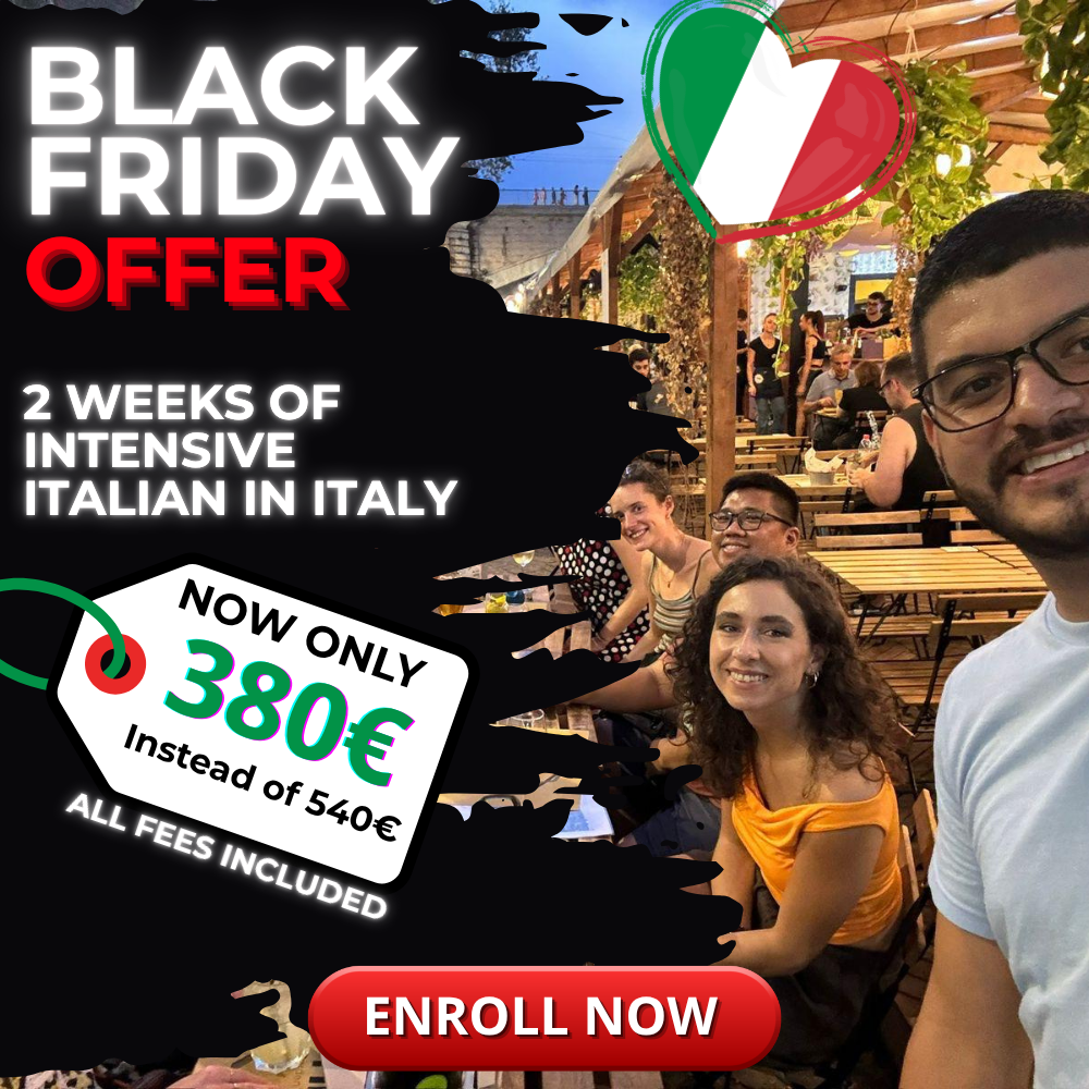 Black Friday Offer to Study Italian in Italy