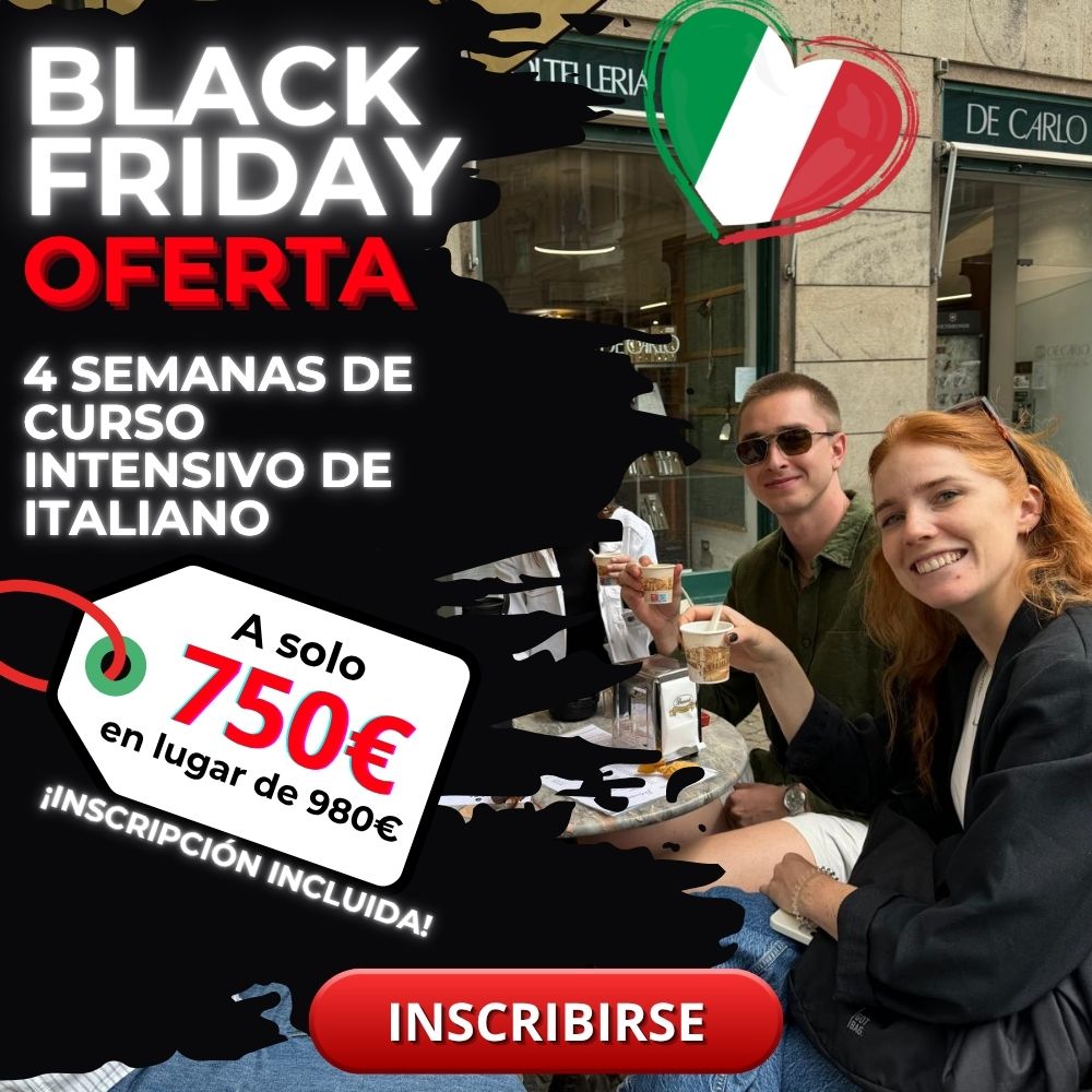 Oferta de Black Friday para Estudiar Italiano en Italia