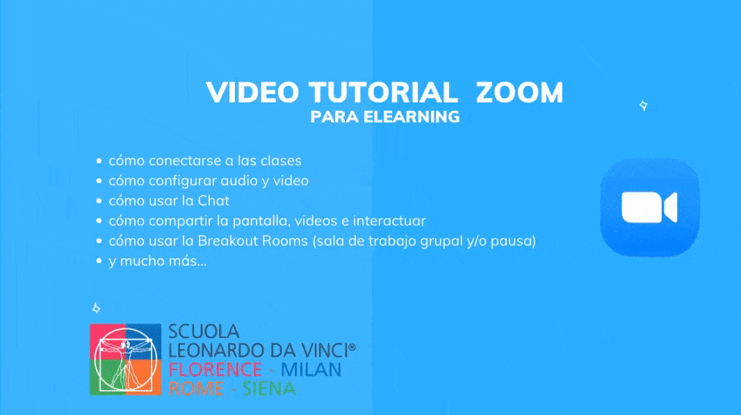 Tutorial di zoom per studiare italiano online