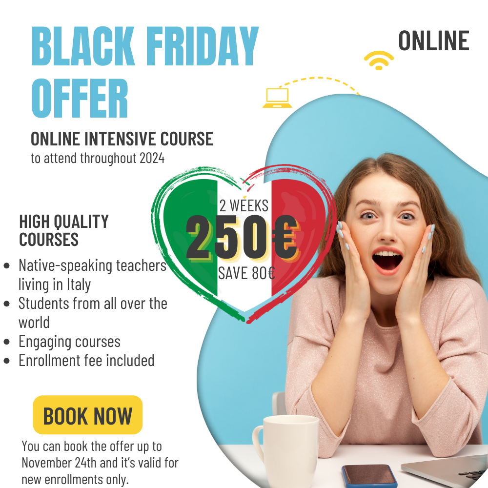 Italian language course online with Black Friday deal