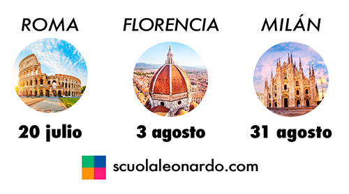 Estudia Italiano en Italia, escuelas Leonardo reabren!